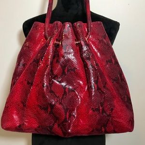 Gianni Bini large tote, embossed leather,